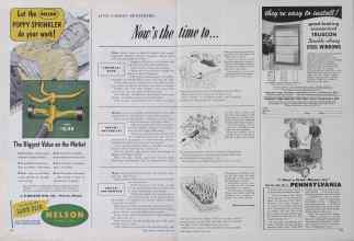 Better Homes & Gardens June 1952 Magazine Article: JUNE GARDEN REMINDERS: Now's the time to...