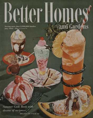 Better Homes & Gardens July 1952 Magazine Cover