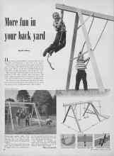 Better Homes & Gardens July 1952 Magazine Article: More fun in your bark yard