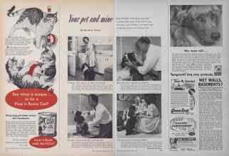 Better Homes & Gardens July 1952 Magazine Article: Your pet and mine