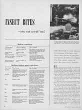 Better Homes & Gardens August 1952 Magazine Article: INSECT BITES