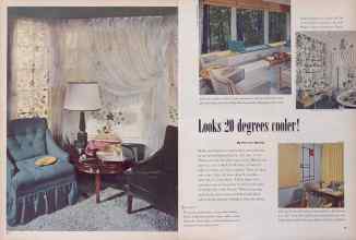 Better Homes & Gardens August 1952 Magazine Article: Looks 20 degrees cooler!