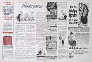 Better Homes & Gardens August 1952 Magazine Article: The diary of a Plain dirt gardener