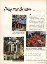 Better Homes & Gardens September 1952 Magazine Article: Pretty from the street