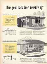 Better Homes & Gardens September 1952 Magazine Article: Does your back door measure up?
