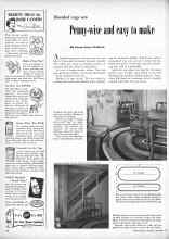 Better Homes & Gardens September 1952 Magazine Article: Braided rugs are Penny-wise and easy to make