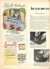 Better Homes & Gardens September 1952 Magazine Article: How to get more wear from your leather goods