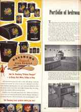 Better Homes & Gardens September 1952 Magazine Article: Portfolio of bedroom dress-ups