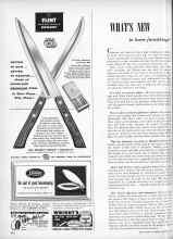 Better Homes & Gardens September 1952 Magazine Article: WHAT'S NEW in home furnishings?