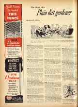 Better Homes & Gardens September 1952 Magazine Article: The diary of a Plain dirt gardener