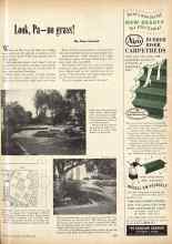 Better Homes & Gardens September 1952 Magazine Article: Look, Pa-no grass!