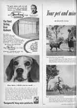 Better Homes & Gardens September 1952 Magazine Article: Your pet and mine