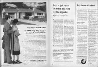 Better Homes & Gardens September 1952 Magazine Article: Page 135
