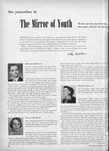 Better Homes & Gardens October 1952 Magazine Article: See yourselves in The Mirror of Youth
