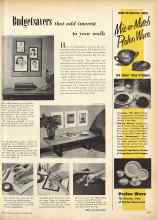 Better Homes & Gardens October 1952 Magazine Article: Budgetsavers that add interest to your walls