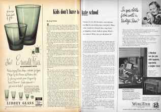 Better Homes & Gardens October 1952 Magazine Article: Kids don't have to hate school