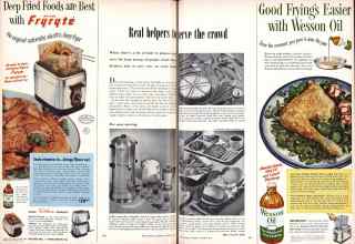 Better Homes & Gardens October 1952 Magazine Article: Real helpers to serve the crowd