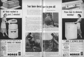 Better Homes & Gardens October 1952 Magazine Article: Your house doesn't have to grow old