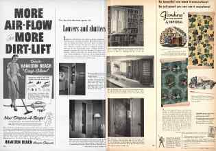 Better Homes & Gardens October 1952 Magazine Article: For hard-to-decorate spots, try Louvers and shutters