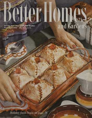 Better Homes & Gardens November 1952 Magazine Cover
