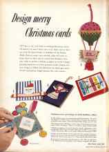 Better Homes & Gardens November 1952 Magazine Article: Design merry Christmas cards