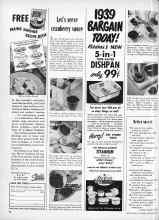 Better Homes & Gardens November 1952 Magazine Article: Let's serve cranberry sauce