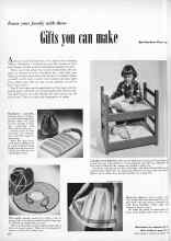 Better Homes & Gardens November 1952 Magazine Article: Gifts you can make