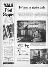 Better Homes & Gardens November 1952 Magazine Article: Here's room for an active family