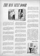 Better Homes & Gardens November 1952 Magazine Article: THE MAN NEXT DOOR