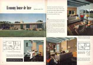 Better Homes & Gardens November 1952 Magazine Article: Economy house de luxe