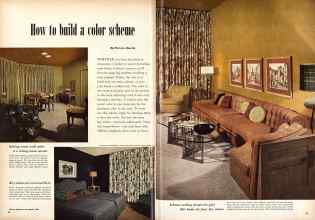 Better Homes & Gardens November 1952 Magazine Article: How to build a color scheme