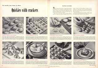 Better Homes & Gardens November 1952 Magazine Article: Quickies with crackers
