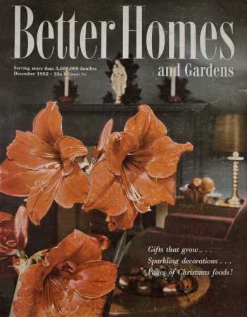 Better Homes & Gardens December 1952 Magazine Cover