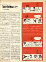 Better Homes & Gardens December 1952 Magazine Article: How to buy and care for . . . Your Christmas tree