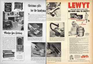 Better Homes & Gardens December 1952 Magazine Article: Christmas gifts for the handyman