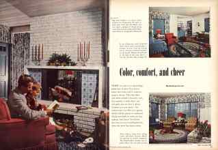 Better Homes & Gardens December 1952 Magazine Article: Color, comfort, and cheer