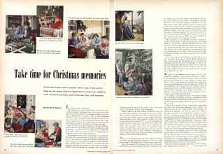 Better Homes & Gardens December 1952 Magazine Article: Take time for Christmas memories
