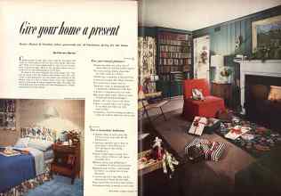 Better Homes & Gardens December 1952 Magazine Article: Give your home a present