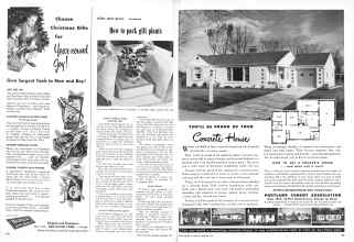 Better Homes & Gardens December 1952 Magazine Article: Page 168