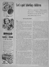 Better Homes & Gardens January 1953 Magazine Article: Let's quit labeling children