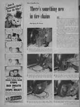 Better Homes & Gardens January 1953 Magazine Article: There's something new in tire chains