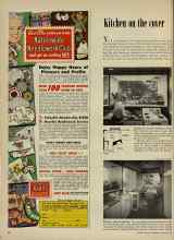 Better Homes & Gardens January 1953 Magazine Article: Kitchen on the cover
