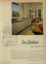 Better Homes & Gardens January 1953 Magazine Article: New kitchens that work for you