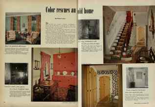 Better Homes & Gardens January 1953 Magazine Article: Color rescues an old home