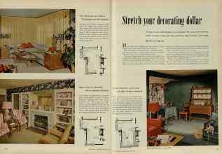 Better Homes & Gardens January 1953 Magazine Article: Stretch your decorating dollar