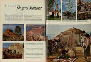 Better Homes & Gardens January 1953 Magazine Article: Ten glorious days in The great Southwest
