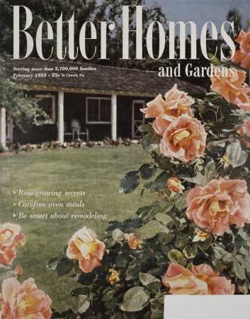 Better Homes & Gardens February 1953 Magazine Cover