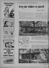 Better Homes & Gardens February 1953 Magazine Article: Keep your windows to yourself