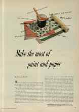 Better Homes & Gardens February 1953 Magazine Article: Make the most of paint and paper