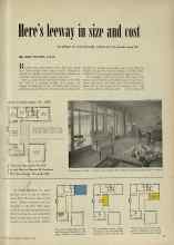 Better Homes & Gardens February 1953 Magazine Article: Here's leeway in size and cost